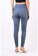 Women Leggings Finteks Finmeluza Dark Blue Denim